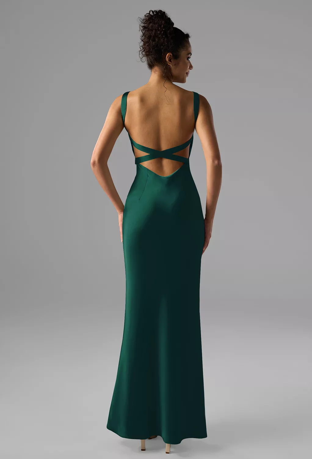 AW Armaan Hunter Green  Cocktail Wedding Guest Dresses